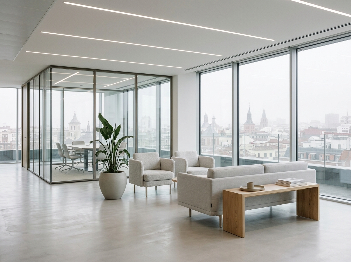 Espacio de trabajo moderno del despacho Fernández-Munárriz